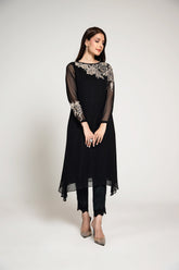 1 Piece  Chiffon Embroidered Shirt (AS0444)